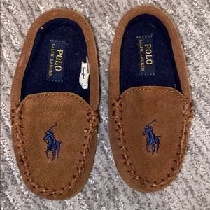 Polo Ralph Lauren Tan toddler house slipper